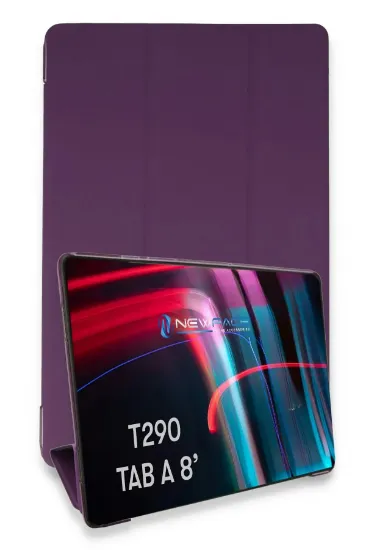 Newface Samsung Galaxy T290 Tab A 8 Kılıf Tablet Smart Kılıf - Mor resmi