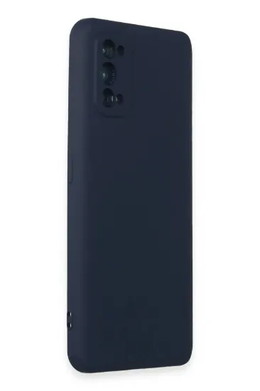 Newface Realme 7 Pro Kılıf Nano içi Kadife Silikon - Lacivert resmi