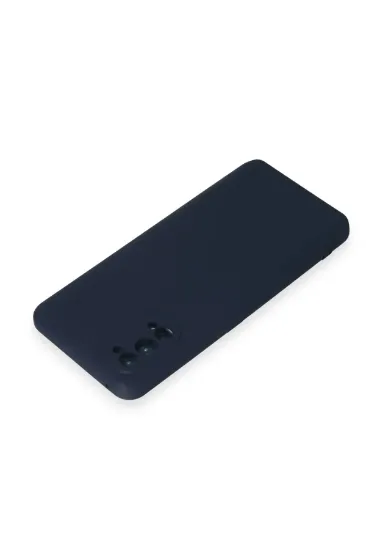 Newface Realme 7 Pro Kılıf Nano içi Kadife Silikon - Lacivert resmi