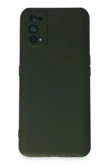 Newface Realme 7 Pro Kılıf Nano içi Kadife Silikon - Koyu Yeşil resmi