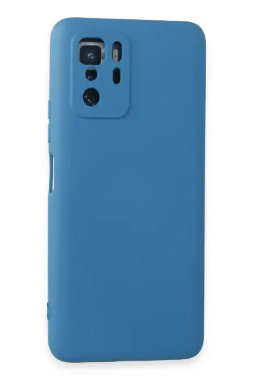 Newface Xiaomi Poco X3 GT Kılıf Nano içi Kadife Silikon - Mavi resmi