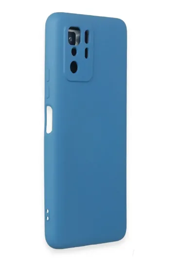 Newface Xiaomi Poco X3 GT Kılıf Nano içi Kadife Silikon - Mavi resmi