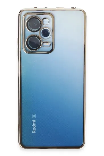 Newface Xiaomi Redmi Note 12 Pro 5G Kılıf Razer Lensli Silikon - Gold resmi