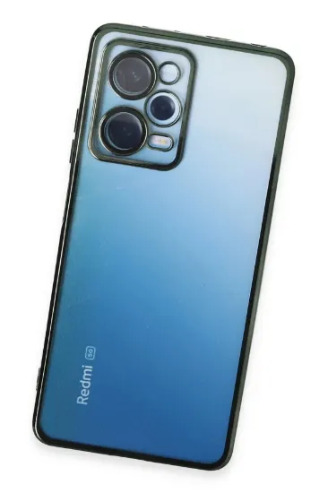 Newface Xiaomi Redmi Note 12 Pro 5G Kılıf Razer Lensli Silikon - Yeşil resmi
