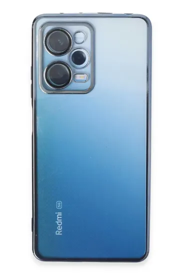 Newface Xiaomi Redmi Note 12 Pro 5G Kılıf Razer Lensli Silikon - Açık Mavi resmi