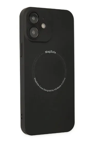 Newface iPhone 12 Kılıf Jack Magneticsafe Lens Silikon - Siyah resmi