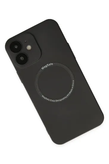 Newface iPhone 12 Kılıf Jack Magneticsafe Lens Silikon - Siyah resmi