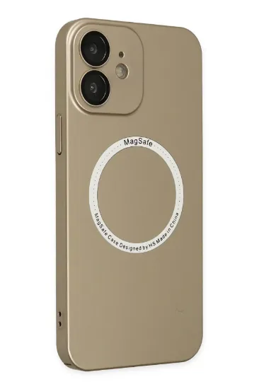 Newface iPhone 12 Kılıf Jack Magneticsafe Lens Silikon - Gold resmi
