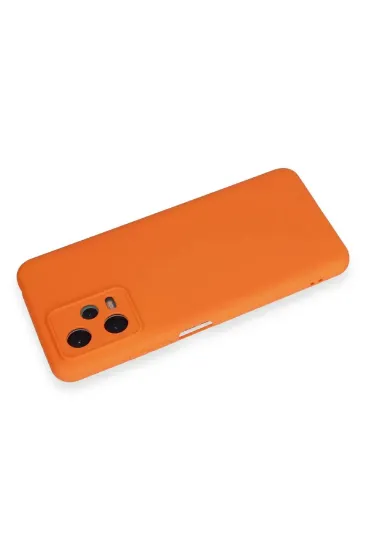 Newface Xiaomi Redmi Note 12 5G Kılıf Nano içi Kadife Silikon - Turuncu resmi