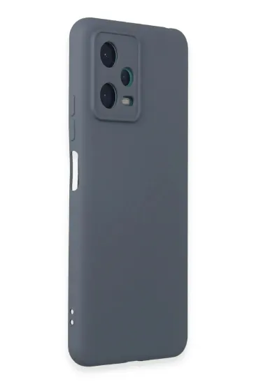 Newface Xiaomi Redmi Note 12 5G Kılıf Nano içi Kadife Silikon - Gri resmi