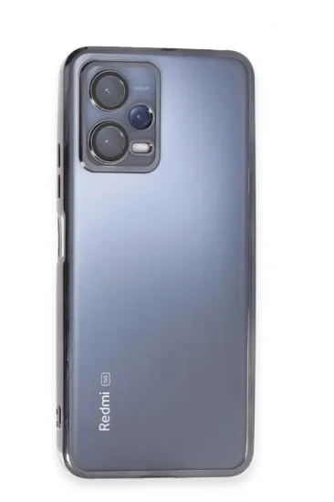 Newface Xiaomi Redmi Note 12 5G Kılıf Razer Lensli Silikon - Siyah resmi