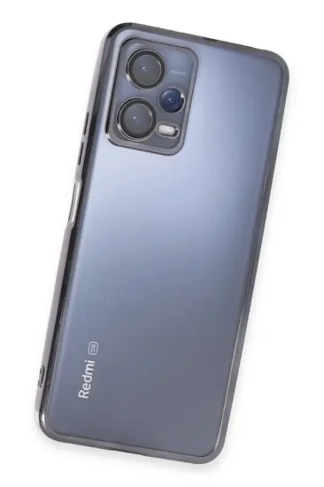 Newface Xiaomi Redmi Note 12 5G Kılıf Razer Lensli Silikon - Siyah resmi