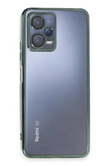 Newface Xiaomi Redmi Note 12 5G Kılıf Razer Lensli Silikon - Yeşil resmi