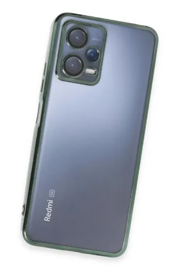 Newface Xiaomi Redmi Note 12 5G Kılıf Razer Lensli Silikon - Yeşil resmi