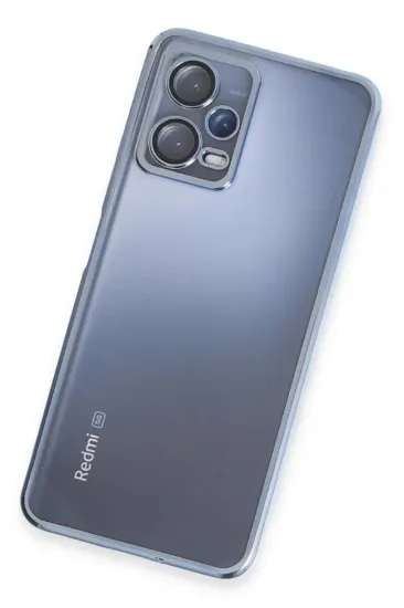 Newface Xiaomi Redmi Note 12 5G Kılıf Razer Lensli Silikon - Açık Mavi resmi