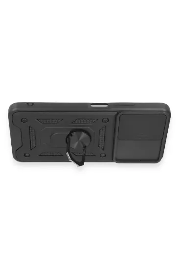 Newface Xiaomi Redmi Note 12 5G Kılıf Pars Lens Yüzüklü Silikon - Siyah resmi