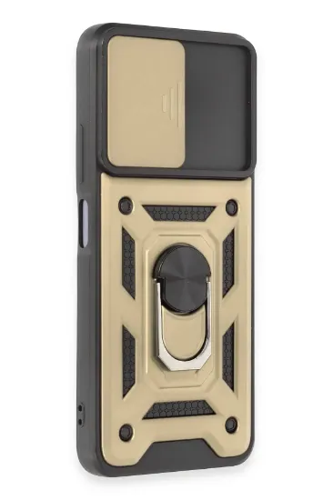 Newface Xiaomi Redmi Note 12 5G Kılıf Pars Lens Yüzüklü Silikon - Gold resmi