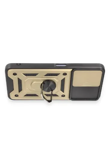 Newface Xiaomi Redmi Note 12 5G Kılıf Pars Lens Yüzüklü Silikon - Gold resmi
