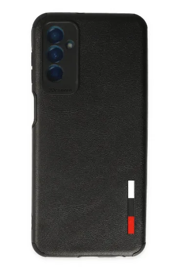 Newface Samsung Galaxy M13 Kılıf Loop Deri Silikon - Siyah resmi