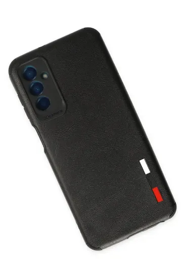 Newface Samsung Galaxy M13 Kılıf Loop Deri Silikon - Siyah resmi