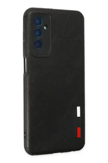 Newface Samsung Galaxy M13 Kılıf Loop Deri Silikon - Siyah resmi