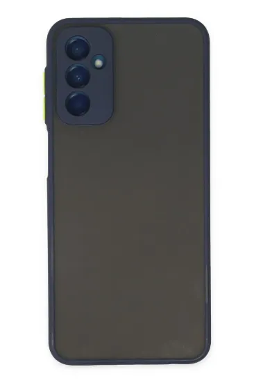 Newface Samsung Galaxy M13 Kılıf Montreal Silikon Kapak - Lacivert resmi