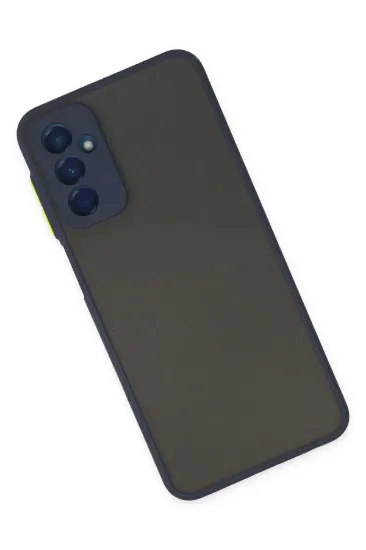 Newface Samsung Galaxy M13 Kılıf Montreal Silikon Kapak - Lacivert resmi