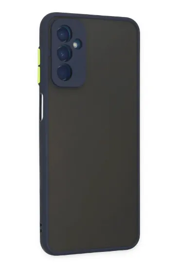 Newface Samsung Galaxy M13 Kılıf Montreal Silikon Kapak - Lacivert resmi