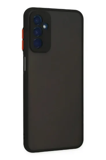 Newface Samsung Galaxy M13 Kılıf Montreal Silikon Kapak - Siyah resmi