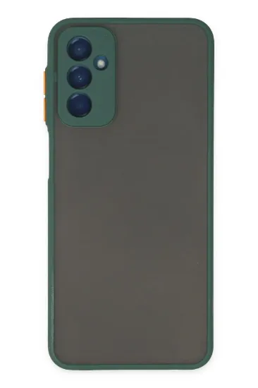 Newface Samsung Galaxy M13 Kılıf Montreal Silikon Kapak - Yeşil resmi