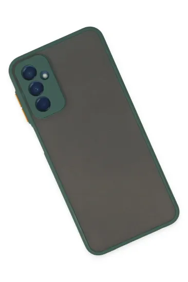 Newface Samsung Galaxy M13 Kılıf Montreal Silikon Kapak - Yeşil resmi