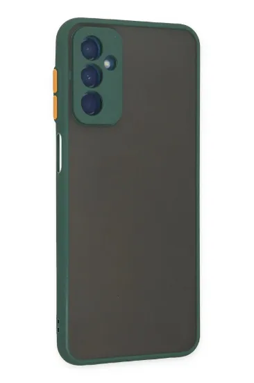 Newface Samsung Galaxy M13 Kılıf Montreal Silikon Kapak - Yeşil resmi
