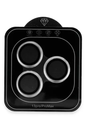 Newface iPhone 12 Pro Max Valdez Metal Kamera Lens - Gümüş resmi