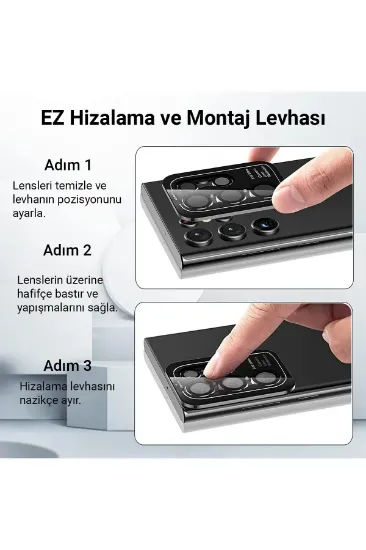 Newface iPhone 12 Pro Max Valdez Metal Kamera Lens - Gümüş resmi