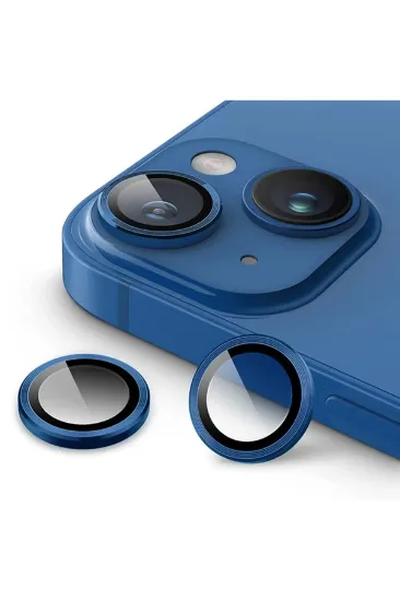 Newface iPhone 13 Valdez Metal Kamera Lens - Mavi resmi