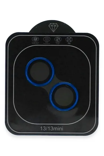 Newface iPhone 13 Valdez Metal Kamera Lens - Mavi resmi