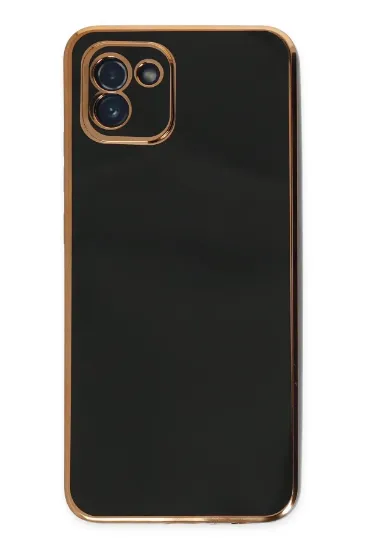Newface Samsung Galaxy A03 Kılıf Volet Silikon - Siyah resmi