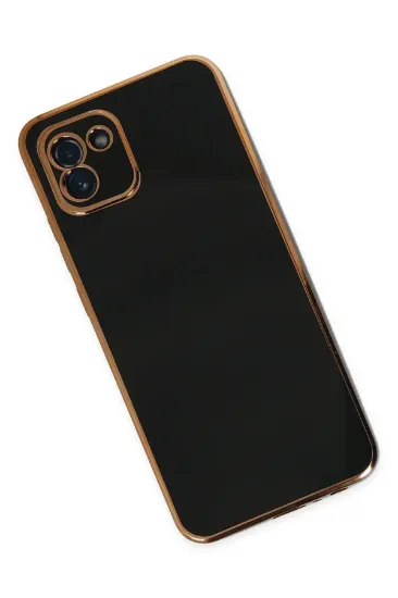 Newface Samsung Galaxy A03 Kılıf Volet Silikon - Siyah resmi
