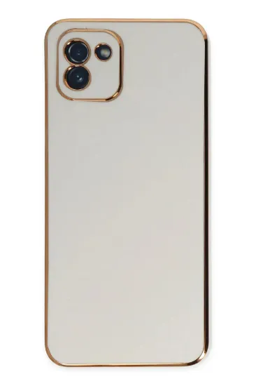 Newface Samsung Galaxy A03 Kılıf Volet Silikon - Beyaz resmi