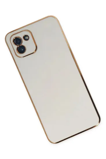 Newface Samsung Galaxy A03 Kılıf Volet Silikon - Beyaz resmi