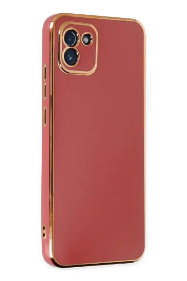 Newface Samsung Galaxy A03 Kılıf Volet Silikon - Kırmızı resmi