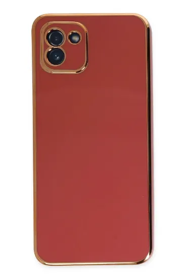 Newface Samsung Galaxy A03 Kılıf Volet Silikon - Kırmızı resmi