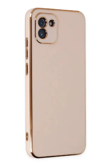 Newface Samsung Galaxy A03 Kılıf Volet Silikon - Pembe resmi