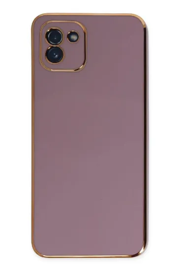 Newface Samsung Galaxy A03 Kılıf Volet Silikon - Mor resmi