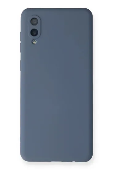 Newface Samsung Galaxy A02 Kılıf Nano içi Kadife Silikon - Gri resmi