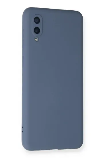 Newface Samsung Galaxy A02 Kılıf Nano içi Kadife Silikon - Gri resmi