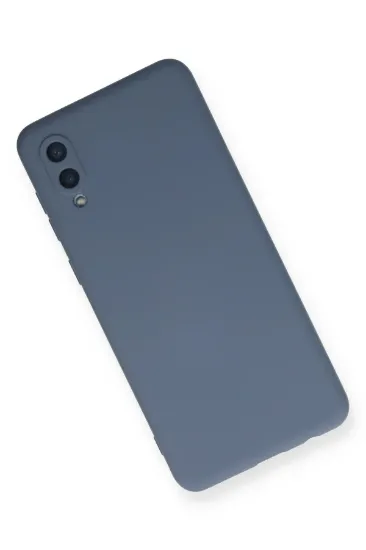Newface Samsung Galaxy A02 Kılıf Nano içi Kadife Silikon - Gri resmi