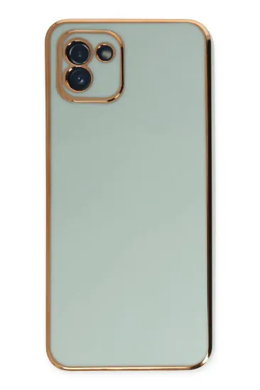 Newface Samsung Galaxy A03 Kılıf Volet Silikon - Açık Yeşil resmi