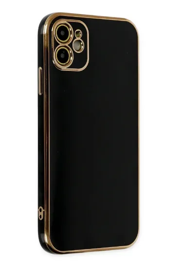 Newface iPhone 12 Kılıf Volet Silikon - Siyah resmi
