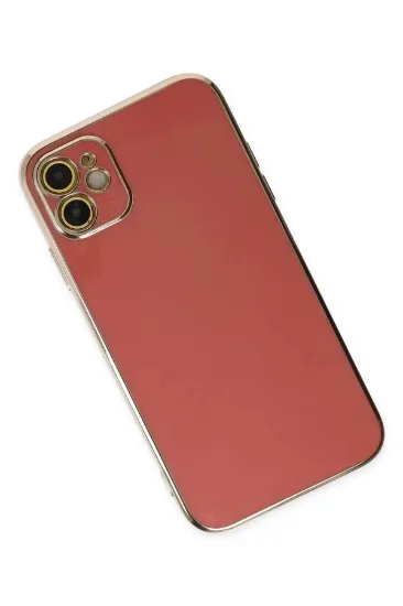 Newface iPhone 12 Kılıf Volet Silikon - Kırmızı resmi